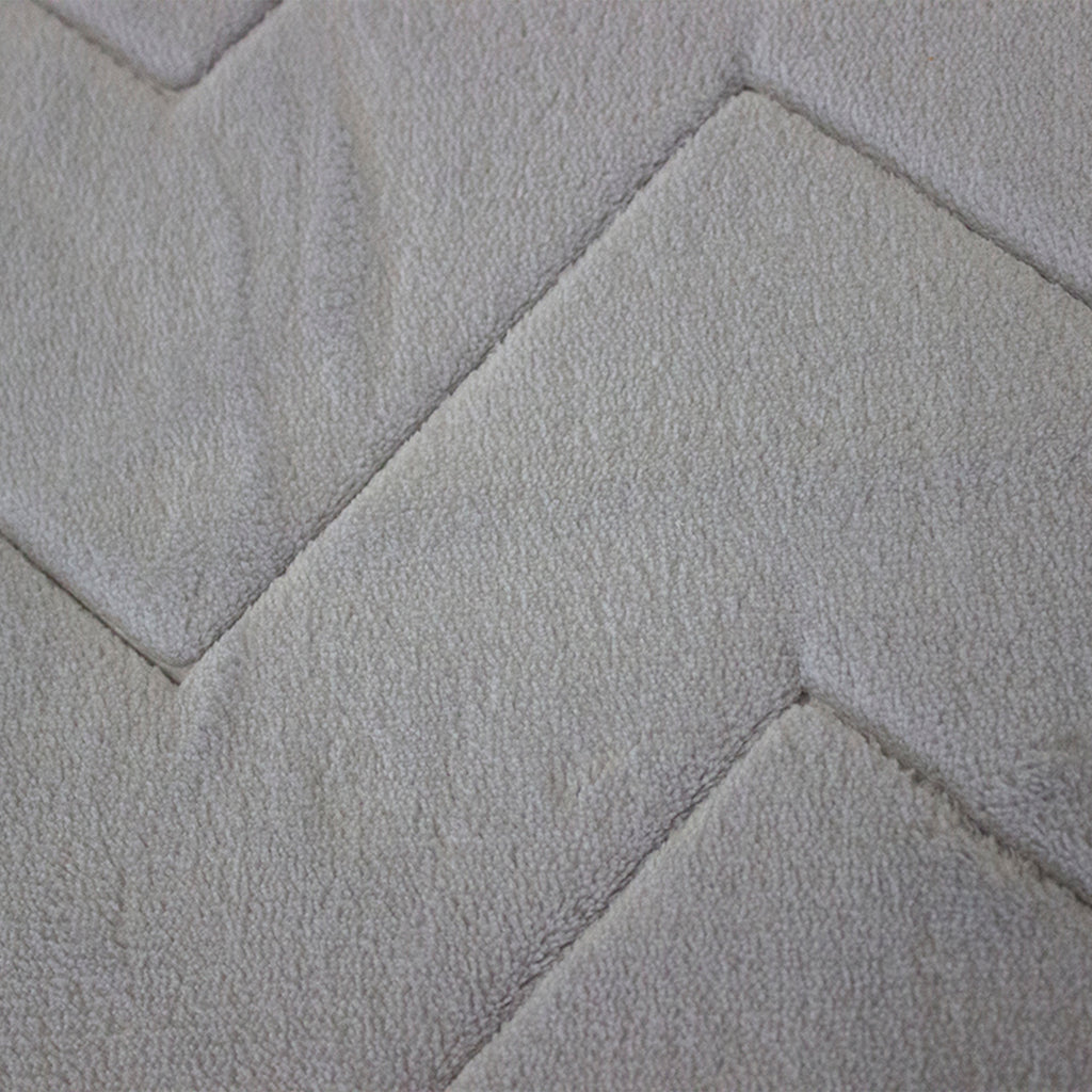 Tapete De Baño Memory Zig Gris Claro 40x60 Cm