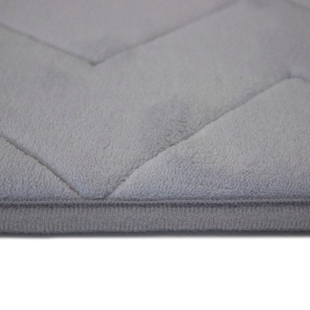 Tapete De Baño Memory Zig Gris Claro 40x60 Cm