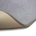 Tapete De Baño Memory Zig Gris Claro 40x60 Cm