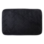 Tapete De Baño Memory Zig Negro 40x60 Cm
