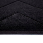 Tapete De Baño Memory Zig Negro 40x60 Cm