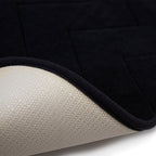 Tapete De Baño Memory Zig Negro 40x60 Cm