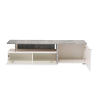 Mesa De TV Gloria Blanco/Gris