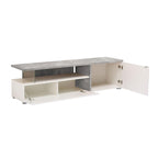 Mesa De TV Gloria Blanco/Gris