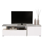 Mesa De TV Gloria Blanco/Gris