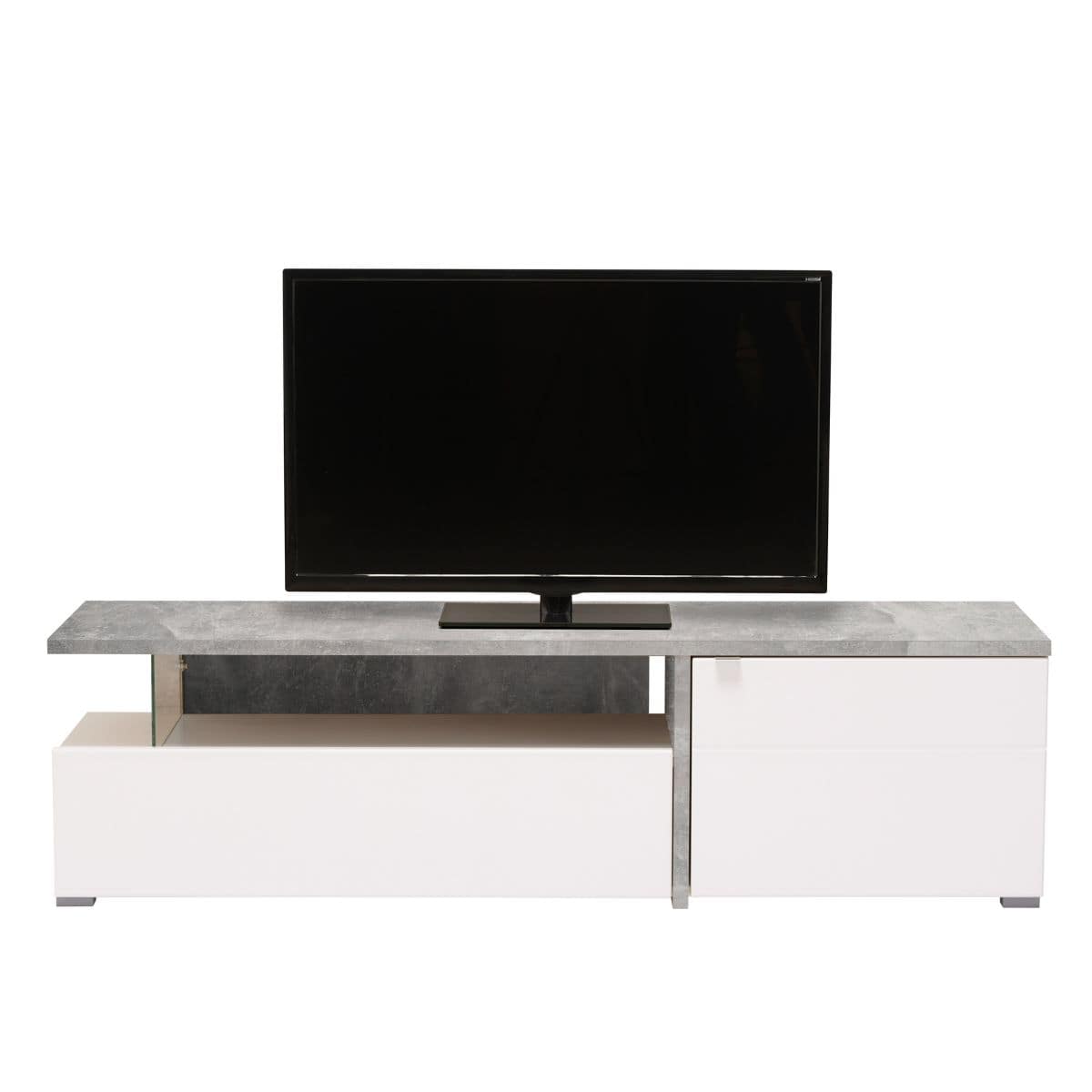 Mesa De TV Gloria Blanco/Gris