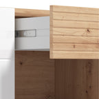 Mesa De TV Murcia Blanco/Roble