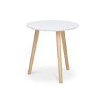 Mesa lateral Ana chica blanca 32x35 cm con formato compacto y estilo minimalista ideal para espacios pequeños