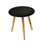 Mesa lateral Ana chica negra 32x35 cm con estilo moderno y formato práctico ideal para complementar salas o recámaras