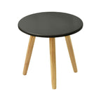 Mesa lateral Ana grande gris 48x45 cm con diseño práctico y estilo contemporáneo ideal para salas modernas
