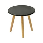 Mesa lateral Ana mediana gris 40x40 cm con diseño funcional y estilo moderno ideal para complementar salas contemporáneas