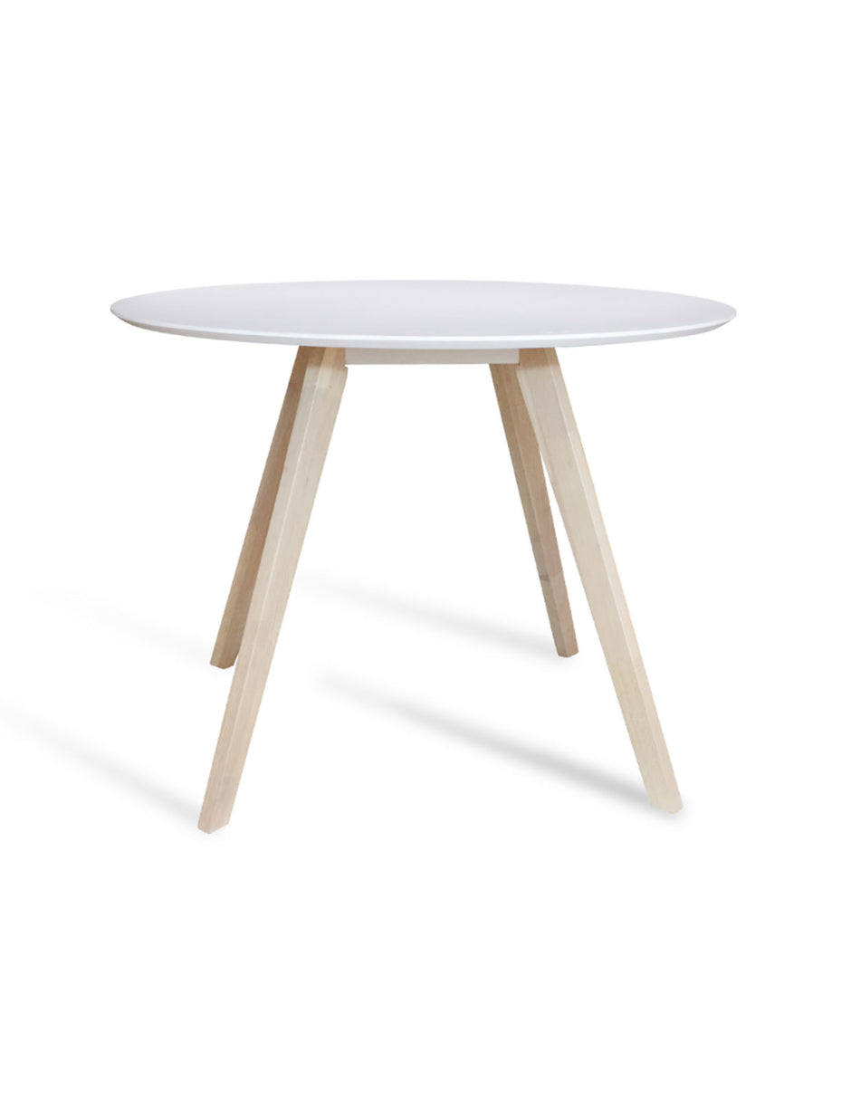 Set mesa comedor Lisboa con 2 sillas Lisboa blanco, conjunto moderno compacto ideal para espacios pequeños y comedor contemporáneo