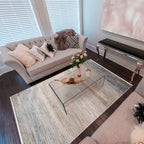 Tapete Mesh multicolor 120x170 cm con textura suave y diseño contemporáneo ideal para sala o recámara en espacios modernos