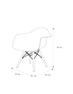 Set de 2 sillas de comedor Miles gris con diseño moderno y acabado elegante ideal para comedor en espacios contemporáneos