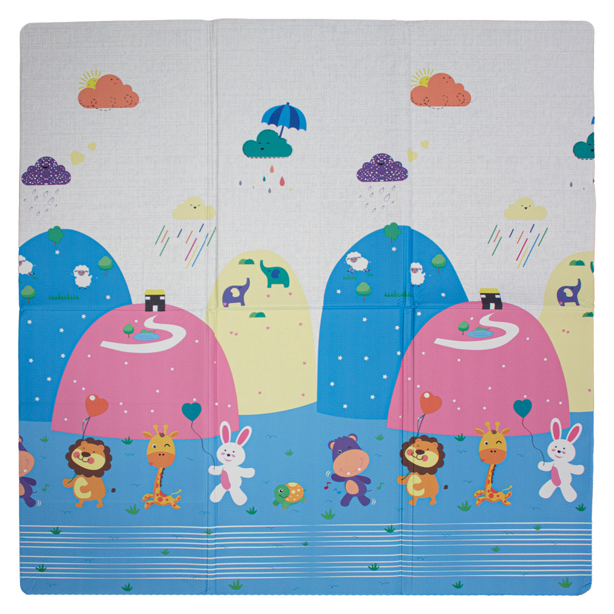 Tapete Infantil Baby Playmat Montañas 140x140 Cm