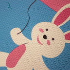 Tapete infantil Baby Playmat montañas 140x140 cm, tapete acolchado ideal para juego, gateo y desarrollo del bebé