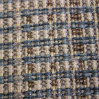 Tapete natural azul pieza única 120x170 cm con textura natural y diseño contemporáneo ideal para sala o recámara en espacios modernos