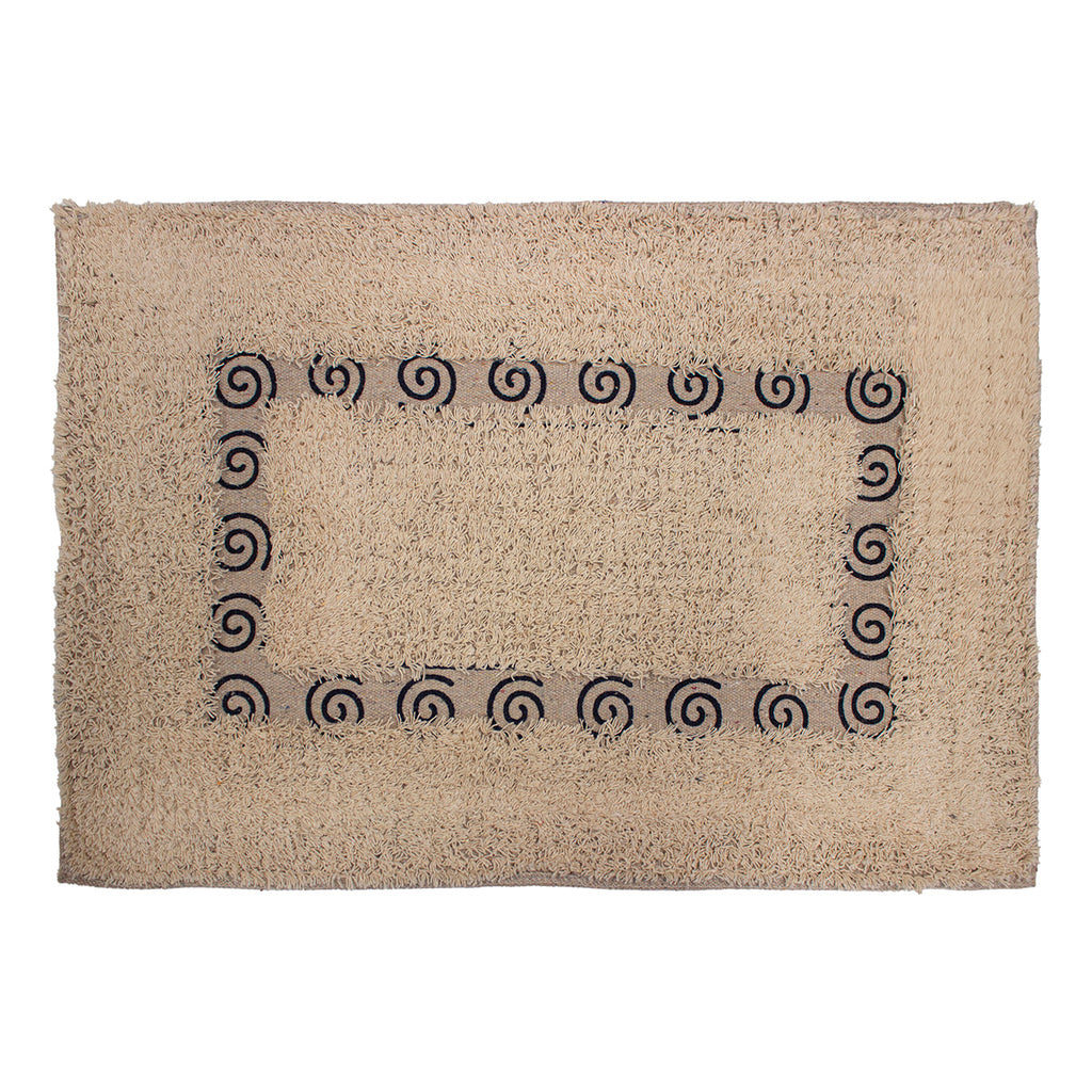 Tapete De Baño Natural Azul Marino 40x60 cm