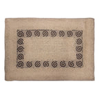 Tapete de baño Natural chocolate 40x60 cm, tapete suave y absorbente ideal para baño cómodo y seguro