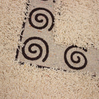 Tapete de baño Natural chocolate 40x60 cm, tapete suave y absorbente ideal para baño cómodo y seguro