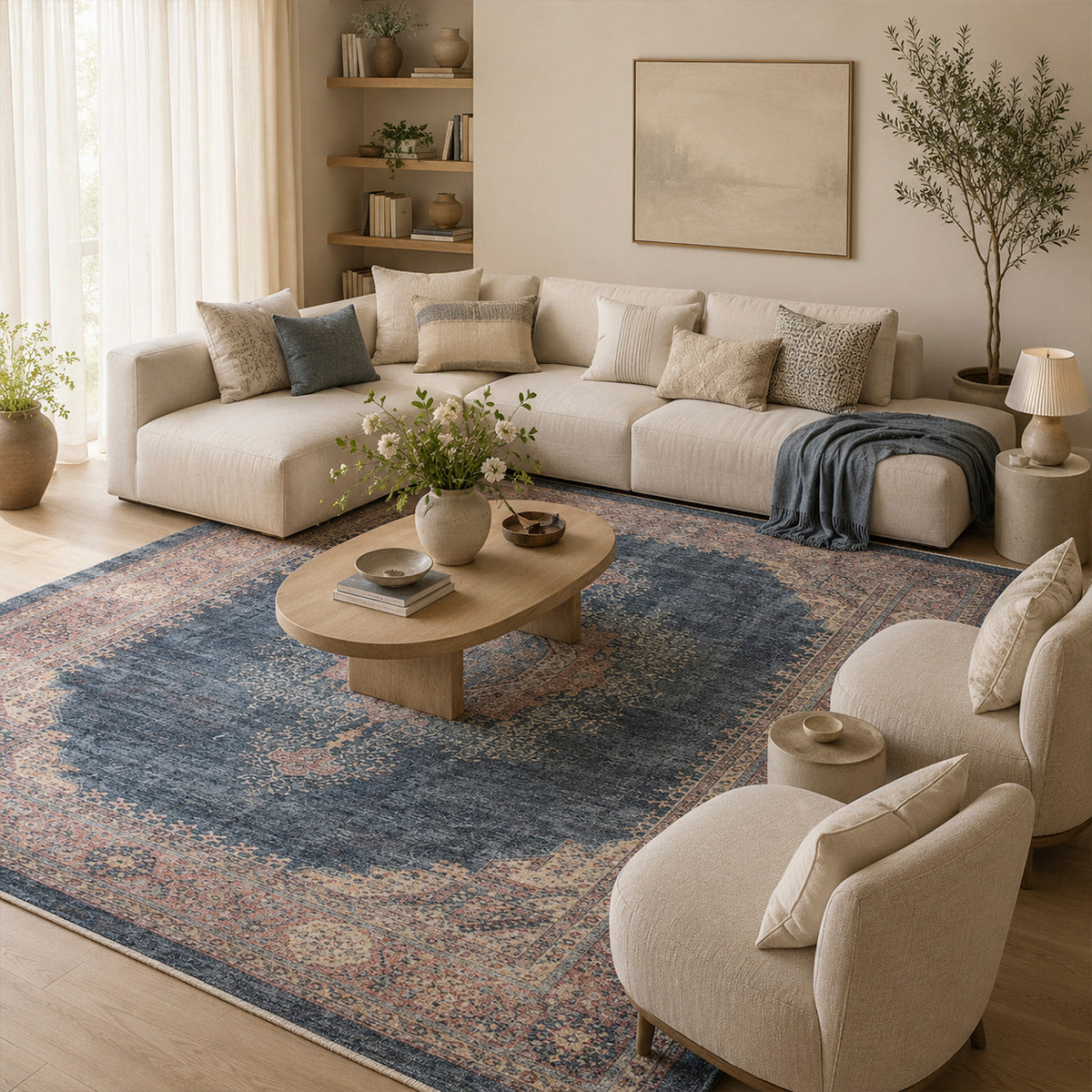 Tapete Decorativo Paris 9054 Medallon/Azul