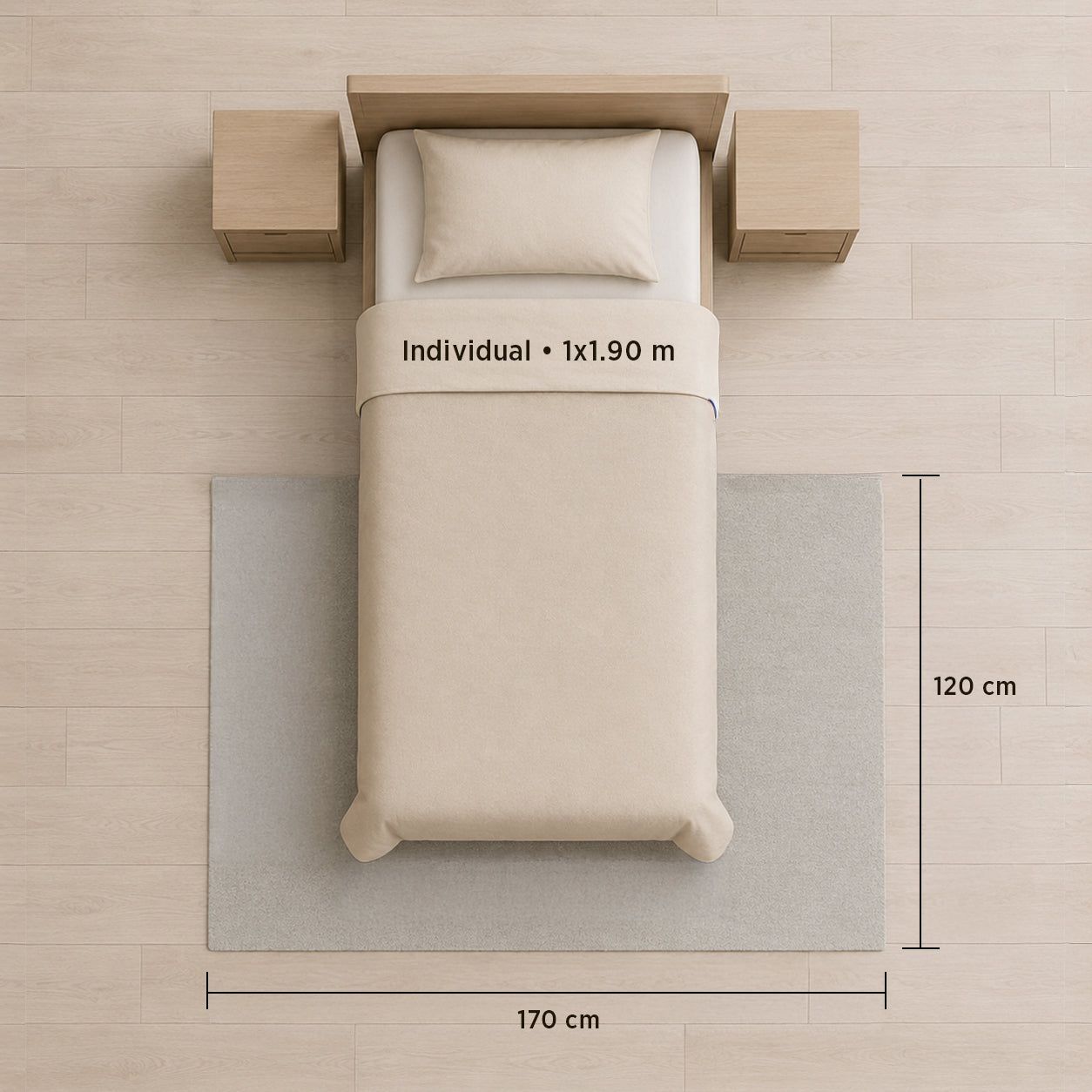 Tapete Decorativo Timber 6315 Natural 120x170 cm
