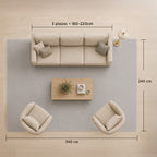 Tapete Decorativo Bazhars Patch Turco Terra 241x341 cm
