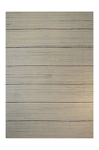 Tapete Bazhars Primavera 268 líneas crema con textura suave y diseño contemporáneo ideal para sala o recámara en espacios modernos