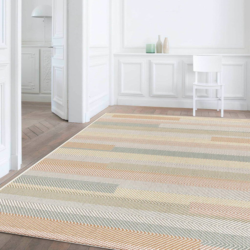 Tapete Rainbow multicolor 160x230 cm con diseño vibrante y alegre que llena de energía y dinamismo cualquier espacio interior