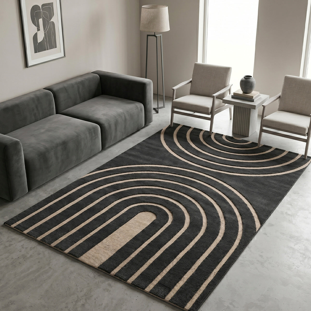 Tapete Decorativo Ray 24535 Negro