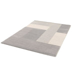 Tapete Rome 0439 gris 160x230 cm con textura suave y diseño contemporáneo ideal para sala o recámara en espacios modernos
