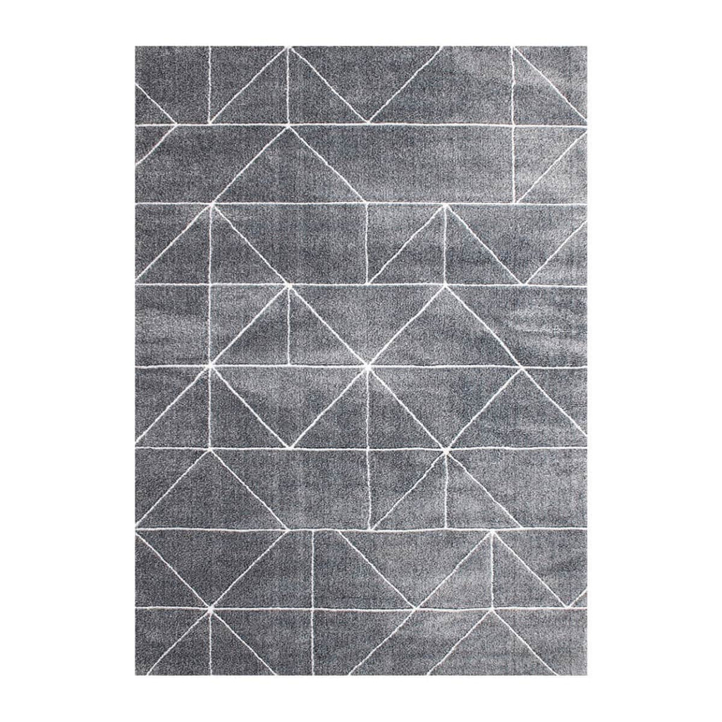 Tapete Decorativo Shaggy Supreme Lineas Gris