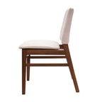 Set de 2 sillas de comedor Almería beige con diseño moderno y acabado elegante ideal para comedor en espacios contemporáneos