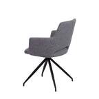 Set 2 sillas de comedor Asis gris oscuro con diseño elegante y acabado moderno ideal para comedor en espacios contemporáneos