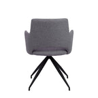 Set 2 sillas de comedor Asis gris oscuro con diseño elegante y acabado moderno ideal para comedor en espacios contemporáneos