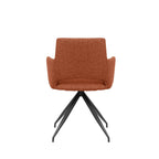 Set de 2 sillas de comedor Asis terracota con diseño moderno y acabado elegante ideal para comedor en espacios contemporáneos