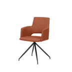 Set de 2 sillas de comedor Asis terracota con diseño moderno y acabado elegante ideal para comedor en espacios contemporáneos