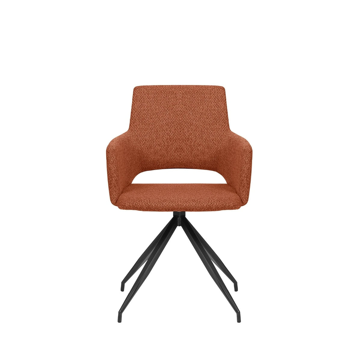Set de 2 sillas de comedor Asis terracota con diseño moderno y acabado elegante ideal para comedor en espacios contemporáneos