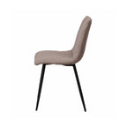 Set 2 sillas de comedor Vernazza beige para comedor, diseño moderno con acabado elegante y estilo contemporáneo