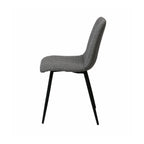 Set de 2 sillas de comedor Vernazza gris con diseño contemporáneo y acabado sofisticado ideal para comedor en ambientes modernos