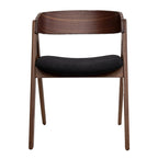 Set de 2 sillas de comedor Victoria asiento negro con diseño moderno y acabado elegante ideal para comedor en espacios contemporáneos