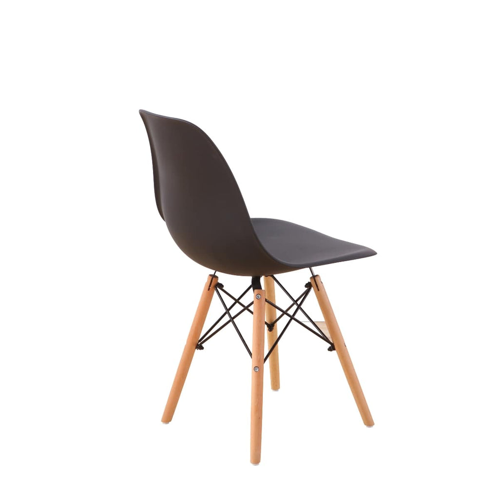 Set 2 sillas de comedor replica eames negro (2)