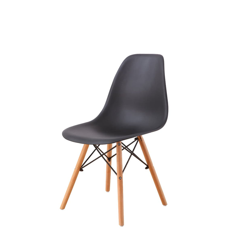 Set 2 sillas de comedor replica eames negro (3)