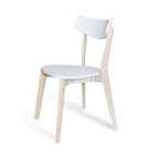 Set mesa comedor Lisboa con 2 sillas Lisboa blanco, conjunto moderno compacto ideal para espacios pequeños y comedor contemporáneo