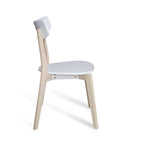 Set de 2 sillas Lisboa blanca con diseño moderno y acabado elegante ideal para comedor en espacios contemporáneos