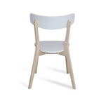 Set de 2 sillas Lisboa blanca con diseño moderno y acabado elegante ideal para comedor en espacios contemporáneos