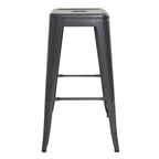 Set de 2 bancos tipo bar Alpes gris con diseño moderno y estructura funcional que aporta estilo y comodidad en barras o desayunadores