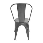 Set de 4 sillas de comedor Alpes gris claro, sillas modernas tapizadas ideales para comedor contemporáneo