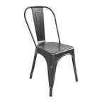 Set de 4 sillas de comedor Alpes gris claro, sillas modernas tapizadas ideales para comedor contemporáneo