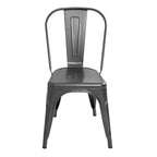 Set de 4 sillas de comedor Alpes gris claro, sillas modernas tapizadas ideales para comedor contemporáneo